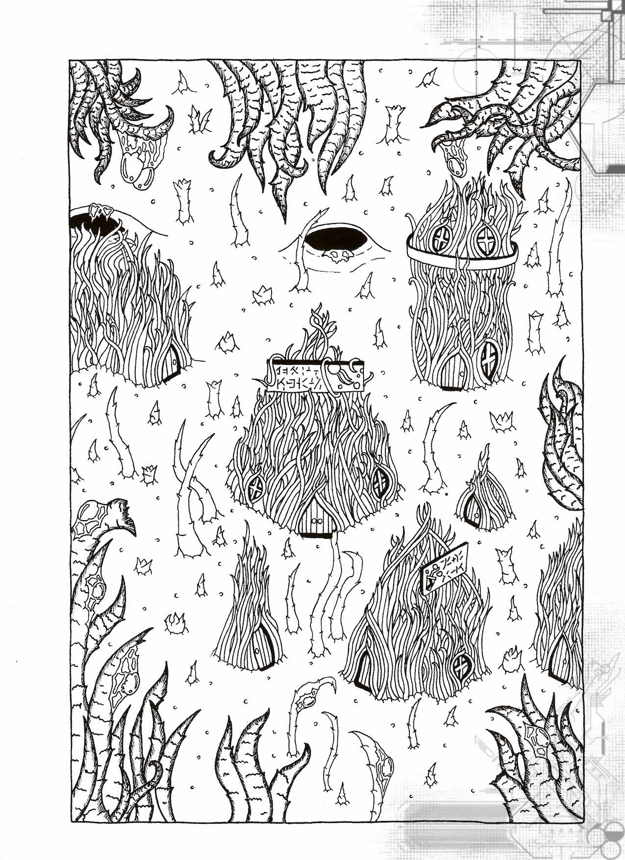 Squirrel Settlement - Planet-sized furry squirrel settlement map for WeirdspaceRPG